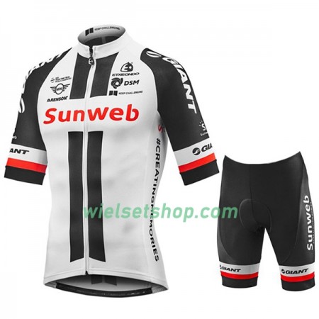 Fietskleding (Fietsshirt + Fietsbroek Kort) 2018 Team Sunweb N001